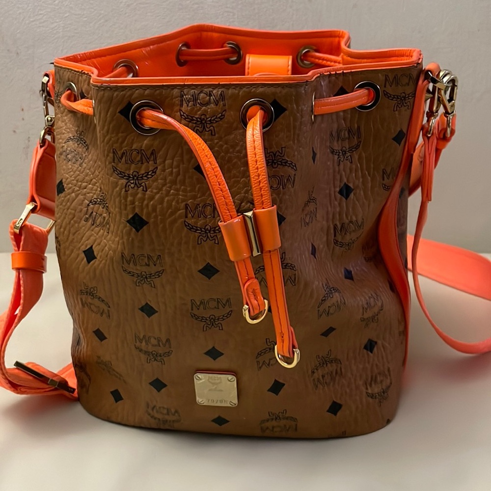 Limited edition MCM brown/bright orange